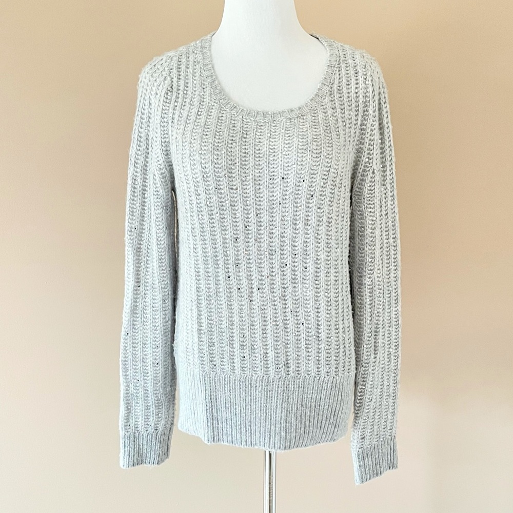 WHBM Sparkly Mirror Sequin Embellished Sweater - Picture 5 of 13